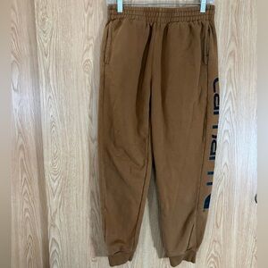 Carhartt Kids Brown Logo Sweatpants